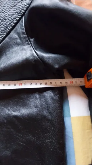 Chaqueta de piel vintage auténtica