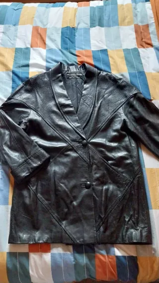 Chaqueta de piel vintage auténtica