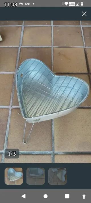 Barbacoa Corazón Metal