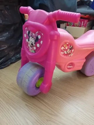 Moto de juguete infantil rosa