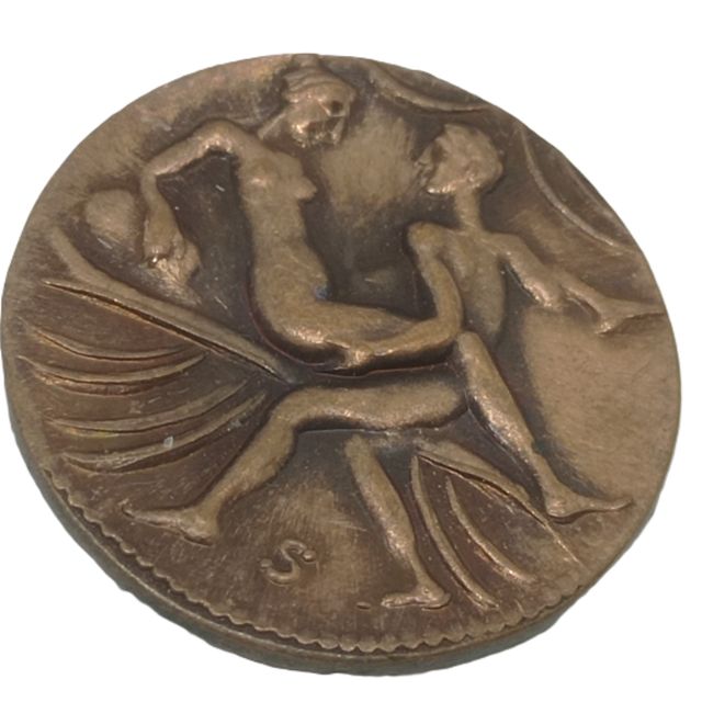Réplica de moneda romana Spintrie del sexo COD E15