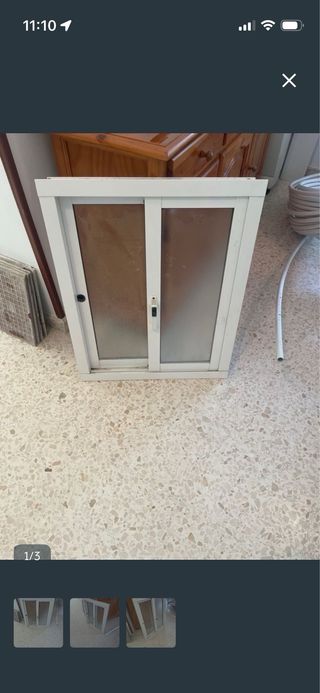 Ventana corredera aluminio blanco