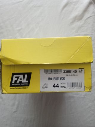 Zapato de seguridad cocina FAL negro Mod Levante