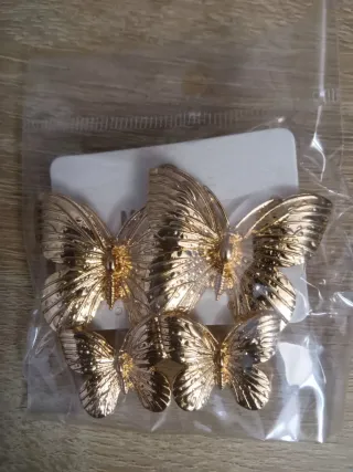 Pendientes Mariposa Dorados Flamenca Evento