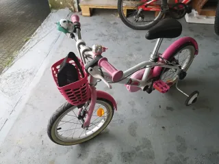 Bicicleta infantil Btwin rosa