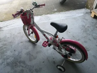 Bicicleta infantil Btwin rosa