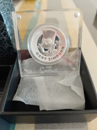 Moneda 2 oz Bart Simpson The Simpsons