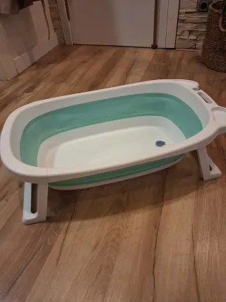 Bañera bebé plegable + adaptador recién nacido