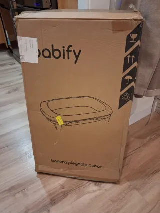 Bañera bebé plegable + adaptador recién nacido
