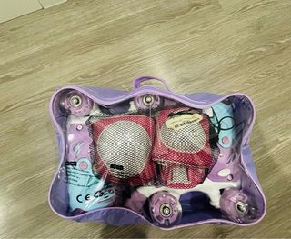 Patines Ajustables Niña Morado/Azul
