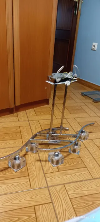 Lámpara de techo moderna cristal y metal