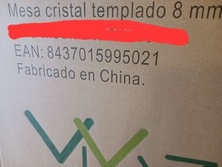 Mesa de cristal cocina sin estrenar