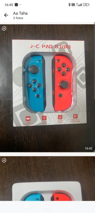 Mandos J-C PAD (L)/(R) Azul y Rojo