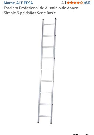 Escalera Profesional Aluminio. 9 peldaños