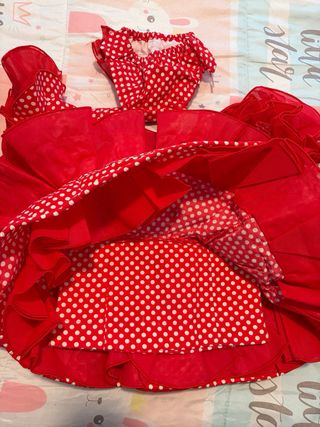 Vestido Flamenca Corto Niña 2 Años