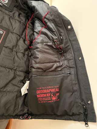 Parka Geographical Norway Hombre Talla L Negra