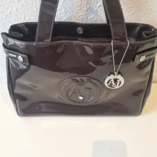 Borsa Armani Jeans Marrone in Pelle Scamosciata
