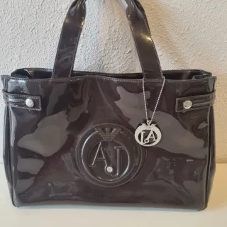 Borsa Armani Jeans Marrone in Pelle Scamosciata