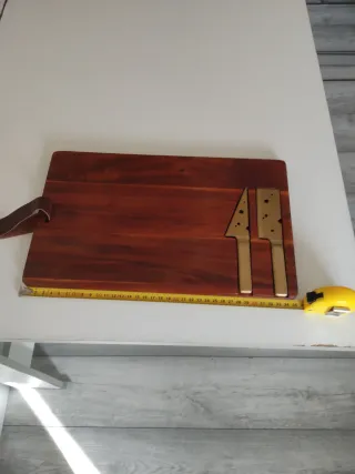 Tabla de quesos Corte Inglés madera y metal