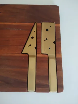 Tabla de quesos Corte Inglés madera y metal