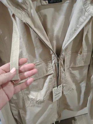 Chaqueta Stwd Pull and Bear Talla S Beige