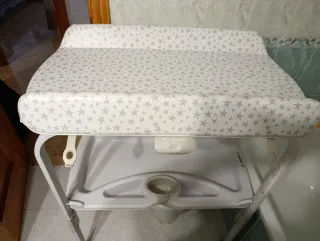 Bañera para bebé con cambiador