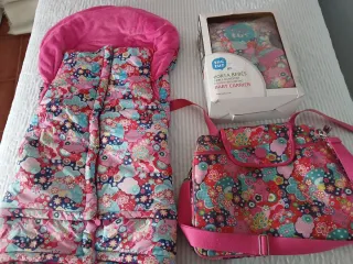 Saco, bolso y porta bebes Tuc Tuc floral
