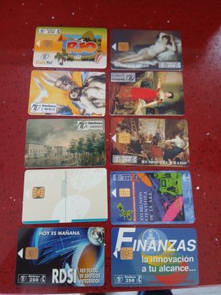 94 Tarjetas Telefónicas España 250 Ptas. Distintas