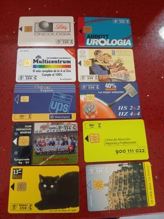 94 Tarjetas Telefónicas España 250 Ptas. Distintas