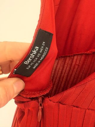 Mono coral halter talla XS