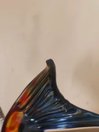 Scultura Pesce Vetro Murano Colorato