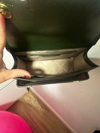 Bolso Michael Kors Verde Cadena Dorada
