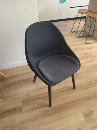 Silla IKEA BALTSAR tela y madera