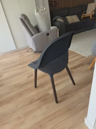 Silla IKEA BALTSAR tela y madera
