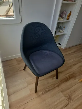 Silla IKEA BALTSAR tela y madera