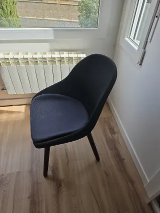 Silla IKEA BALTSAR tela y madera