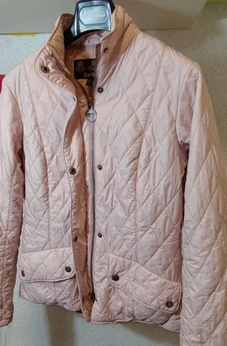Chaqueta acolchada Barbour rosa mujer