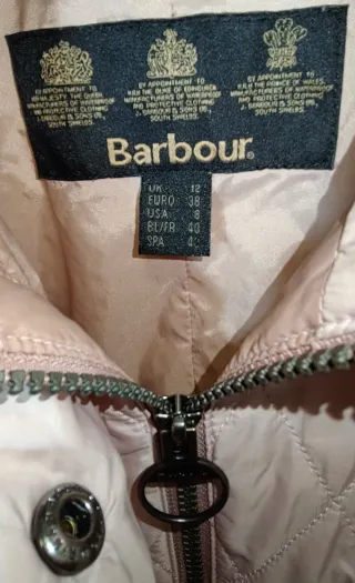 Chaqueta acolchada Barbour rosa mujer