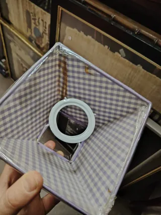 Paralume per lampada a quadri viola