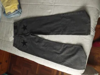 Pantalón Brownie Negro/Gris Talla...