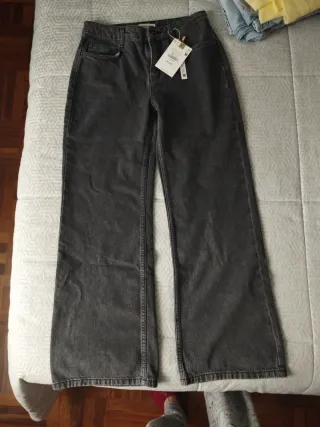 Pantalón Brownie Negro/Gris Talla...