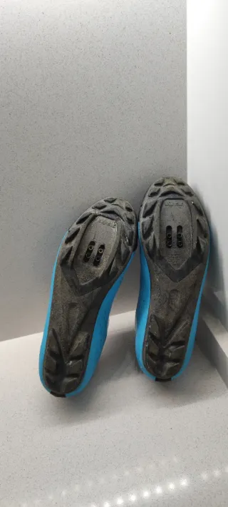 Botas Ciclismo con Calas Azul/Negro