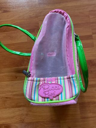 Peluche Perro con Bolso Rayas