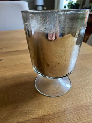 Copa vela plateado envejecido