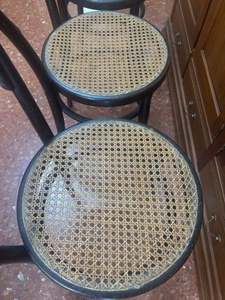 3 Sillas estilo Thonet Bistrot Madera
