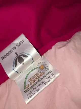 Edredón/tapete infantil rosa y fucsia