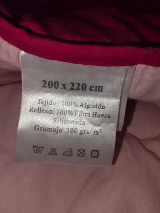 Edredón/tapete infantil rosa y fucsia