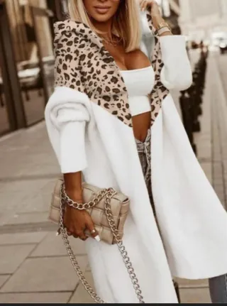 Abrigo M Leopardo Blanco