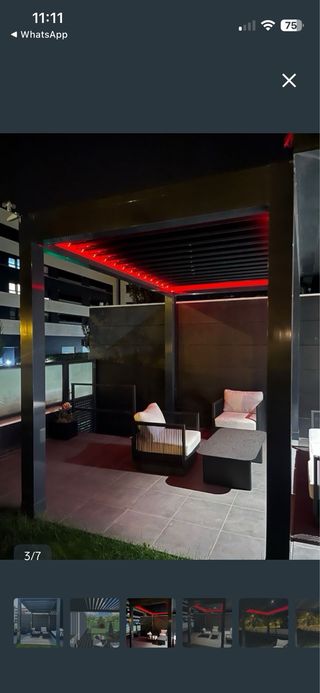 Pérgola bioclimática motorizada