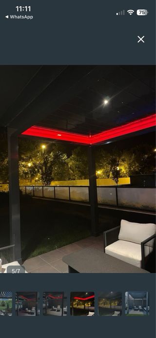 Pérgola bioclimática motorizada